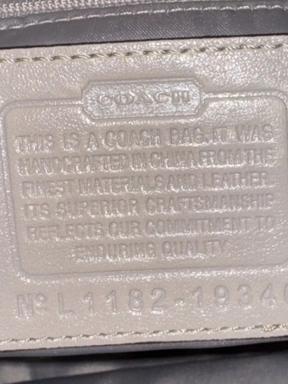 Coach Kristin Signature Hobo White Silver Grey Shoulder Purse Handbag Bag Y2K